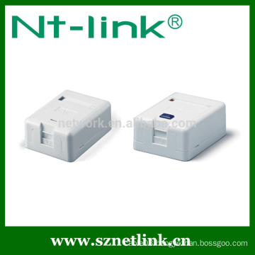 Single port plastic keystone jack Surface Mount Box